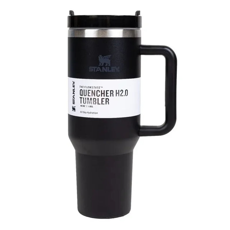 Stanley Stainless Steel Insulated Tumbler: 30oz/40oz with Handle, Lid, and Straws - Vacuum Sealed, Leak Proof Coffee Cup