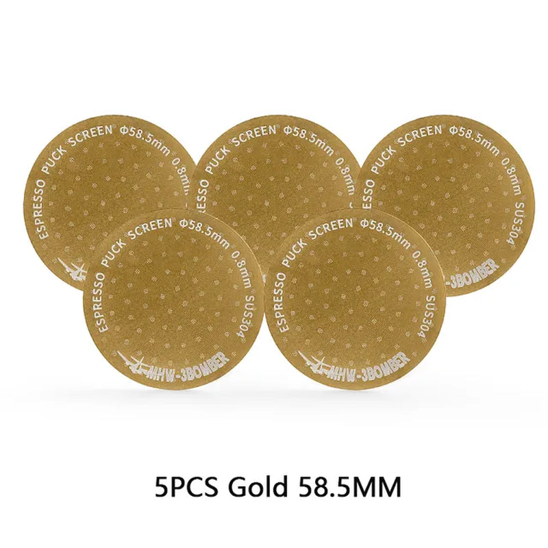 Coffee Lover's Delight: Precision-Crafted Double Layer Metal Espresso Puck Screen - Enhance Your Brew with 51/53/58.5mm Premium Reusable Filters for Portafilters